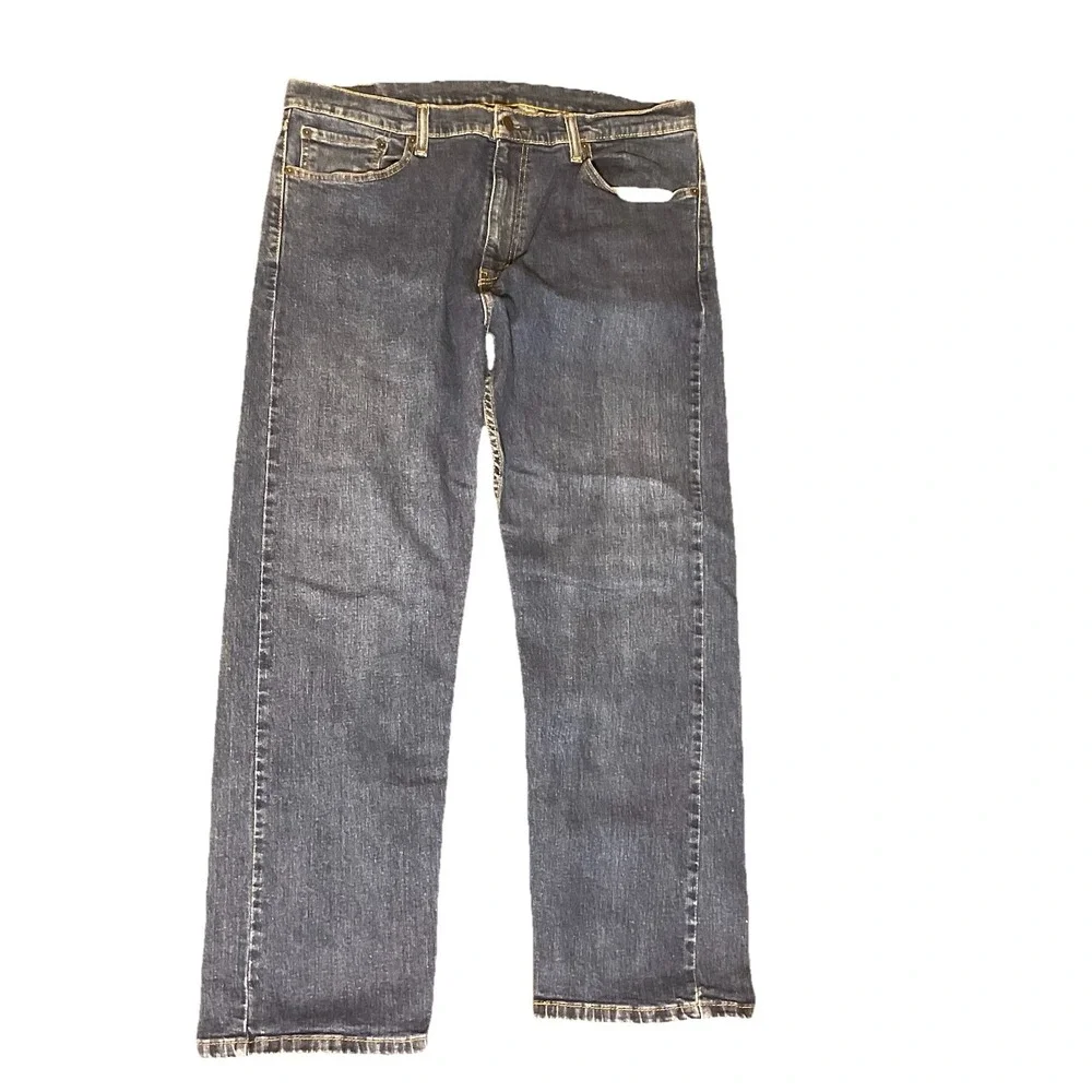 Levi's 505 Straight Leg Dark Wash‎ Blue Denim Jeans Men's Size 38x30(